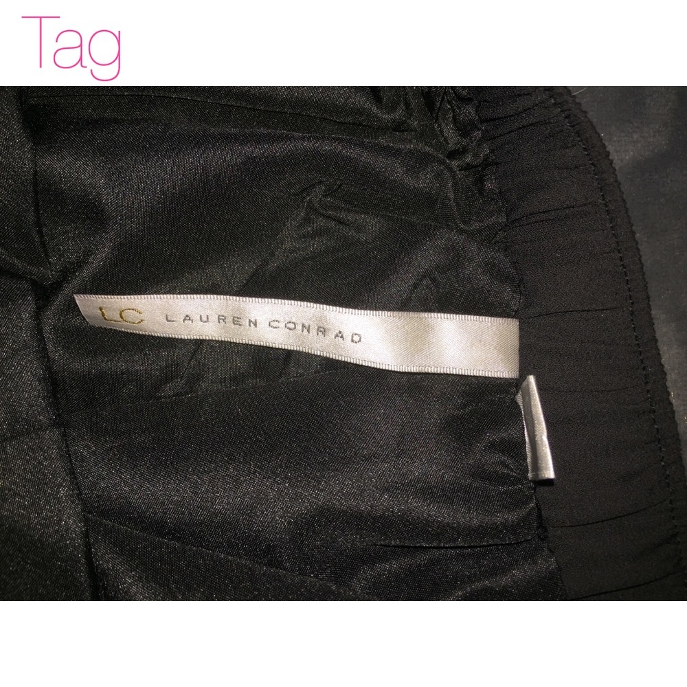 NWOT Lauren Conrad Black Scalloped Shorts